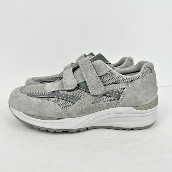 SAS Mens JV Mesh Adjustable Comfort Walking Sneaker US 6.5 W Grey Suede EUC main image 13